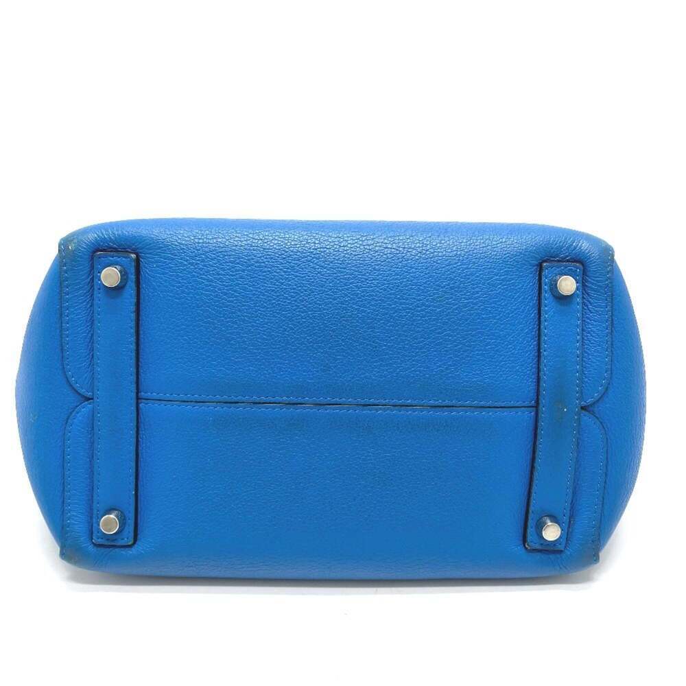 CHRISTIAN DIOR Blue Leather Shoulder Bag - Picture 4 of 16
